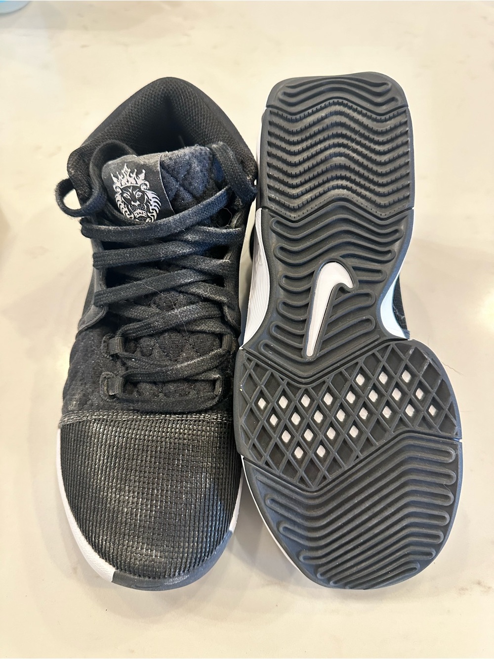 Nike Black High-Top Athletic Sneakers - Picture 2 of 2